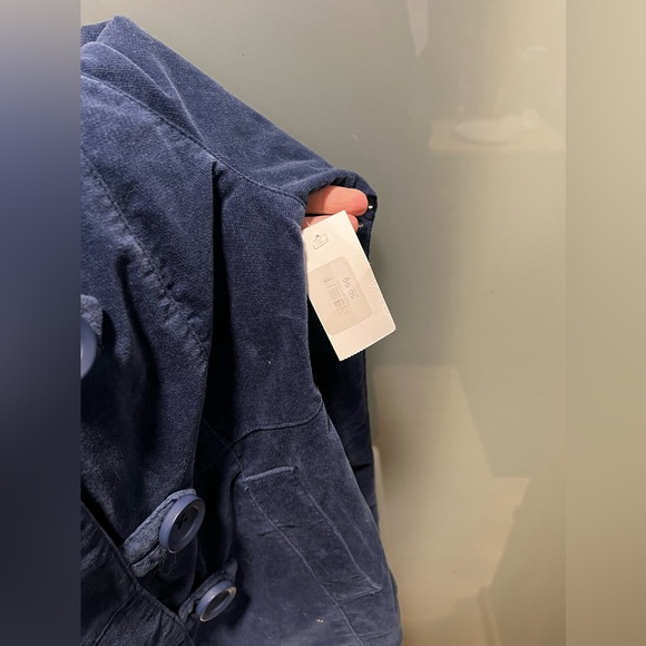 Mossimo Supply Co blue cotton velvet peacoat. Size XL. New with tags - Picture 7 of 8